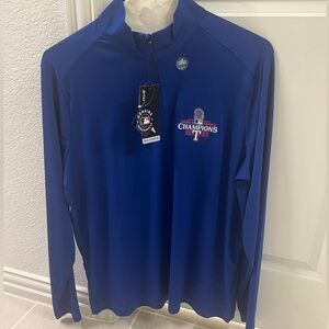 Antigua Texas Rangers 2023 World Series zip pullover